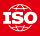 ISO logo, Internaional Standards Organization.
