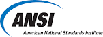 ANSI logo, American National Standards Institute.
